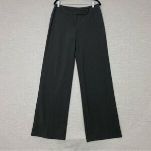Marks & Spencer Dress Pants Womens Sz 12 Long Charcoal Grey Straight Leg Trouser